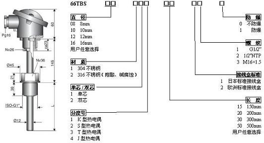 热电偶传感器选型表